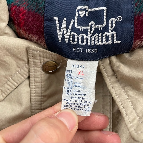 vintage woolrich flannel lined puffer vest - Picture 4 of 9